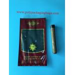 Portable Red Moisturizing Zipper Cigar Bag With Transparent Window for sale