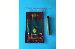 China Portable Red Moisturizing Zipper Cigar Bag With Transparent Window supplier