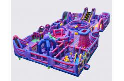 China Giant Bouncy Indoor Inflatable Obstacle Course Juego Jockey / Blow Up Amusement Park supplier