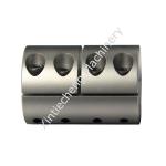 Shaft Coupling Machining Spare Parts With Silver Custom Machined Parts for sale