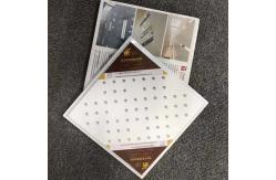 China PVC Laminated Plasterboard Gypsum Ceiling Tile Plain Perforated 15mm Thickness supplier