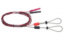 China Resusable EMG Sensory Finger Loop Electrode , Twisted Pair Stimulation Electrode Blank-Red supplier