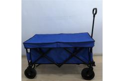China PVC Wheel Collapsible Wagon Cart 600D Lightweight Foldable Wagon With Insulating Layer supplier