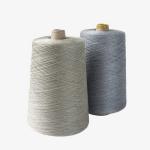 Cotton TC Recycle Polyester Yarn With Grs Certificate For Woven Label for sale