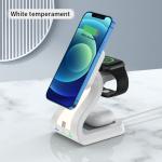 Three In One 15 Watt Magnetic Wireless Phone Charger QC3.0 For Apple Watch for sale
