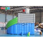 Inflatable Bouncy Slides Custom Backyard Robot Themed Inflatable Water Slide With Pool