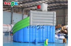 China Inflatable Bouncy Slides Custom Backyard Robot Themed Inflatable Water Slide With Pool supplier
