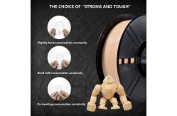 China Strong Toughness PLA+ Filament for 3D Printer Beige 3d Printing Filament supplier