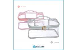 China Multi Functional Transparent PVC Toiletry Bag Durable Soft Lightweight supplier