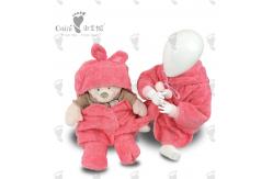 China 37cm Infant Full Body Coat Customised Huggable Cute Rabbit Coat Pink  Loveable supplier