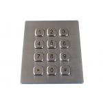 Dynamic Waterproof IP67 Stainless Steel Numeric Keypad 12 Keys Vandal Proof for sale