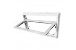 China 75mm Series Reverse Vinyl UPVC Hopper Window Inward Tilt supplier