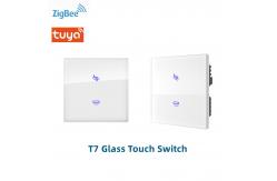 China Smart Home Tuya Zigbee Wall Switch Support Remote Control Household Appliances supplier