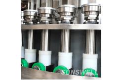 China Fully Automatic Plastic Beverage Filling Machine Glass Bottled Soft Drink Dual Capping supplier