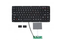 China Integrated Silicone Rubber Keyboard With Backlight 2 External Mouse Keys supplier