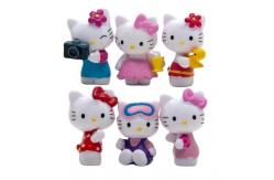 China Custom OEM Made PVC Cute Mini Plastic Cartoon Kitty Toy OEM Manufacturer supplier