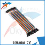 1 Pin-1 Pin Female To Male Jumper Wires For Arduino , 40pcs In Row Dupont Cable 20cm for sale
