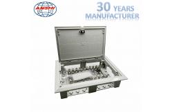 China Embed 100 Pair Copper Indoor Distribution Box With Back Mount Frame supplier