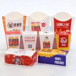 Custom Logo Printed Disposable Fast Food Containers for Snacks French Fries Fried Chicken Hamburger Boxes for sale