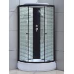 Black Square Sliding Door Tempered Glass Shower Room for sale