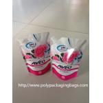 Fruit Juice Stand Up Plastic Bags With Spout / Suction Nozzle for sale