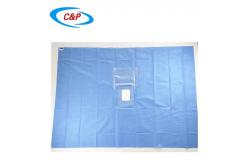 China Bulk Green Disposable Eye Drape Pack Kit SMS PP PE Material supplier