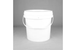 China OEM Welcome 9 Liter Plastic Paint Storage Containers White Pail With Lid supplier
