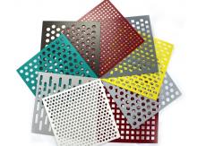 China Metallic Architectural Decorative PVDF Perforated Metal Facades Powder Coating supplier