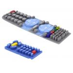 Nontoxic pantone color Silicone Remote Control Keyboard for sale