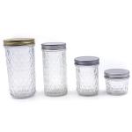 New Design Transparent Round Shape Glass Jam Pickle Jar Glass Jar For Storage for sale