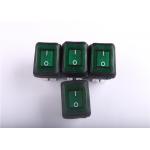 PDST Green Waterproof Rocker Switch Illuminated For Medical Facilities for sale