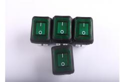 China PDST Green Waterproof Rocker Switch Illuminated For Medical Facilities supplier