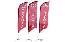 China Popular Business Beach Flag Custom Flags Easy Install Exhibition For Advertising supplier