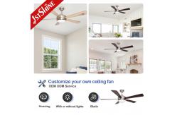 China OEM Remote Control Modern LED Ceiling Fan With Light 5 MDF Blades supplier
