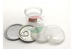 China Mini Plastic Food Containers With Lid Easy Open Can Herb Tea Packaging supplier