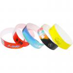 Disposable Custom Tyvek Wristbands For Events White Red Blue Security for sale