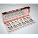 Rose Gold Large Magnetic Eyeshadow Palette / 12 Pan Palette Pantone CMYK color for sale