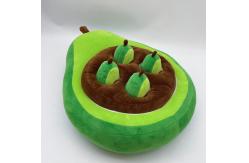 China 10 Carrots Plush Pet Chew Toys For Small Medium Dogs Teething Training supplier
