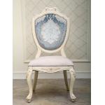 SGS Solid Wooden Oak Retro Upholstered Dining Chairs Chenille Cover for sale