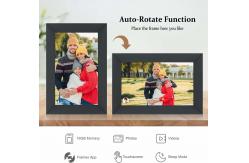 China Customized Smart Cloud WiFi Digital Photo Frame Auto Rotate IPS Touch Screen supplier