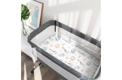 China Polyester Fabric Personalized Bassinet Sheet Breathable With Parent Friendly Design supplier