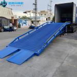 Factory 10T-10M Conventional Blue Loading And Unloading Freight Manual Dock Ramp for sale