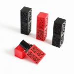 Black Red 3g Middle Empty Lipstick Tube With Delicate Appearance for sale