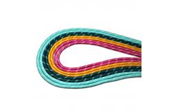 China Flat Hockey Custom Shoelace Skate Custom Shoe Strings Blue Yellow Pink supplier
