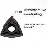Wnmg080404-Ma External Peach Lathe Blade CNC Blade indexable inserts used in cnc tooling carbide cnc for sale