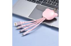 China Custom Length 16cm Multiple USB Charger Cable Universal Keychain supplier
