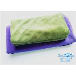 Big Purple Weft-Knitted Resilient Microfiber Bath Towels For Home Use for sale