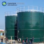 Smooth Glossy Bolted Steel Tanks For Industrial Liquid Storage for sale