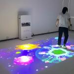 Mobile All-in-One Floor Projection Machine 4000 Lumens for sale