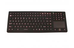 China Touchpad Backlit Rubber Silicone Industrial Keyboard 12 Function Keys / Numeric Keys supplier